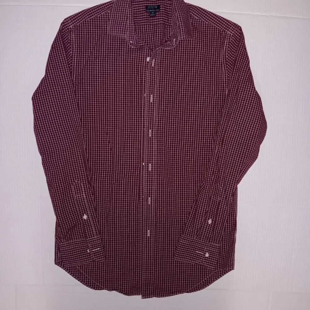 J.CREW CHECKERED PRINT BUTTON DOWN SHIRT